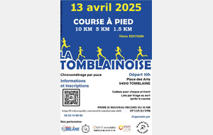 Résultats de La Tomblainoise du 13 avril